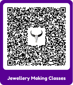 This QR code will allow you to send an email to Heidi to see when the next availability is for the jewellery making classes.